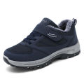 Winter men's cotton shoes for middle-aged and elderly people with fleece thickened warm walking shoes outdoor hiking shoes for men and women. 