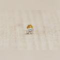 14-K Carat Pure Nose Pins with D-Cut Stone Nose Ring for Women and Girl CD:A20 - Exquisite and Elegant Nose Pin.