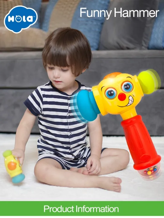 HOLA%203115%20Baby%20Toys%20Musical%20Hammer%20Toy%20Newborn%200-18%20Months%20Musical%20Toy%20Toddler%20Electronic%20Trumpet%20Toys%20for%20Children%20-%20Image%205