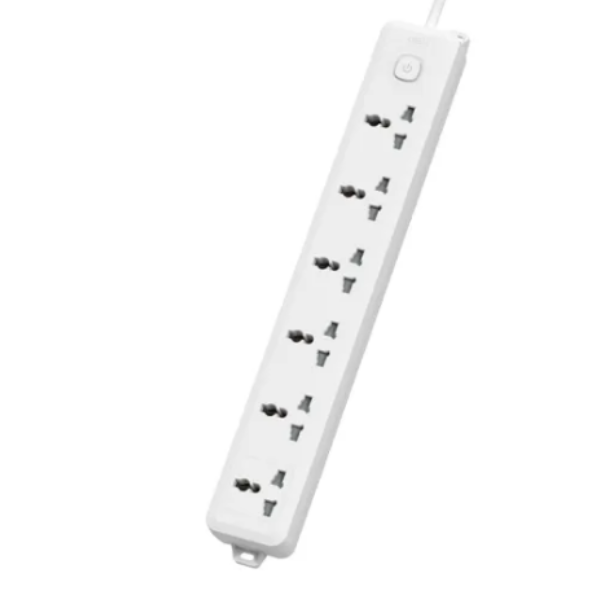 Deli T705 3 Meter 2 Pin 6 Port Power Strip Multiplug