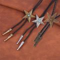 Western Vintage Bolo Tie Cowboy Tie Turquoise Bolo Tie Natives American Bolo Tie for Men Cowboy Necktie Star Bolo Tie.