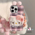 For Vivo Y17 Y35 Y03 Y11 Y36 Y17s Y100 Y28 Y15 Y27 Y12 Y51 Y18 Y30 Y20 Y22 Y31 Y15s Y21 Y91 Y21s Y02 Y12s Y50 Y91C Y33s Y16 Y20i Y22s Y16s Y12i V25 Cartoon DIY Hello Kitty Bow Case.