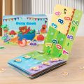 Learning Game Montessori Activity Book Paste Sticker Logical Life Ability Sorting Educational Matching Toddler For Kids Gift MuXiaRe. 