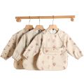 Baby Bibs Waterproof Infant Eating Bib with Pocket Children Drawing Machine Washable Long Sleeve Apron Kid Burp Cloth Baby Stuff. 