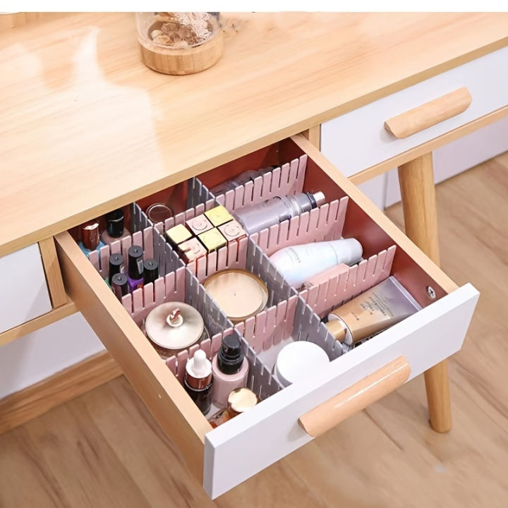 4%20Pcs%20Set%20Plastic%20Drawer%20Storage%20Organizer%20for%20Underwear%20Clothes%20Drug%20Cosmetics%20Desktop%20Office%20Kitchen%20Sundry%20Free%20Cutting%20Rack%20Board%20-%20Image%202