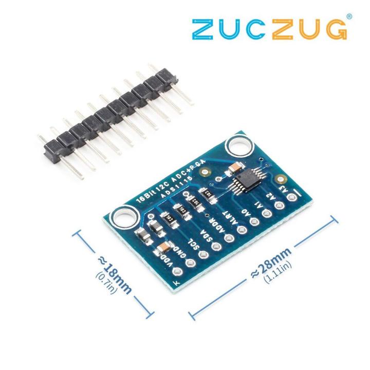 【Mary DAI Store】Bit I2C Module ADC 4 channel with Pro Gain Amplifier ...