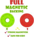 Cylinder Circular Shape Puzzle Game - Brain Intelligence Developing Magnetic Arithmetic Learning Toys for Kids 6 pcs. 