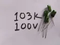10Pcs- Metallized Polypropylene Film 2A103J Capacitor 10nF 100V Mylar Polyester Film. 