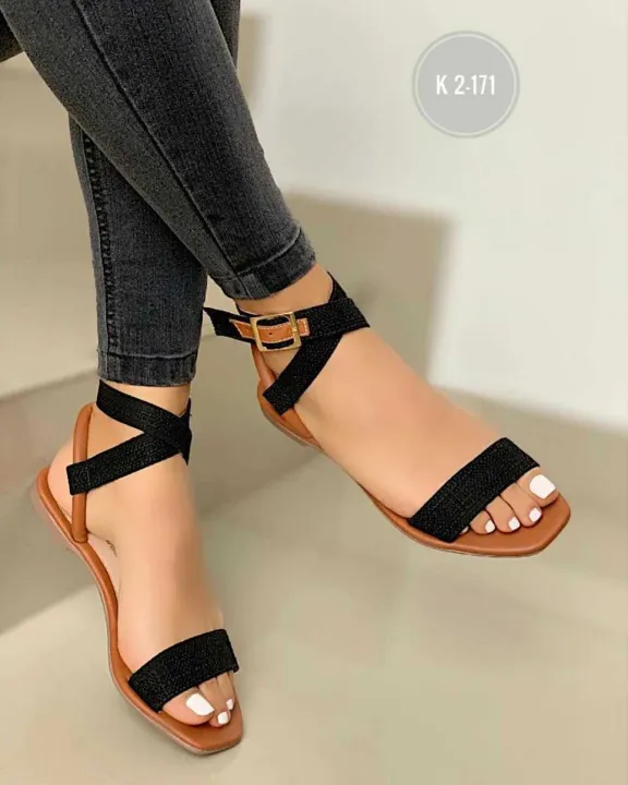 Amazon%20wish%20summer%202021%20new%20plus%20size%20buckle%20flat%20casual%20sandals%20women's%20sandals%20-%20Image%207