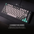 FANTECH MK913 ATOM PRO83 RGB Mechanical Gaming Keyboard Mercury Black & Saturn Grey Layout Red Switch & Blue Switch. 