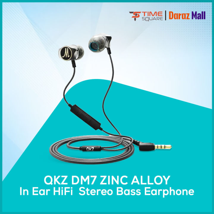 QKZ DM7 Zinc Alloy In Ear HiFi Earphone Stereo Bass Headset