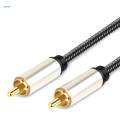 Coaxial Digital Audio Cable, Male to Male Subwoofer Cable for Hi. 