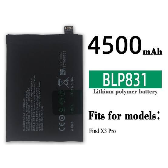 Mobile Battery for OPPO BLP831 OPPO Find X3 Pro