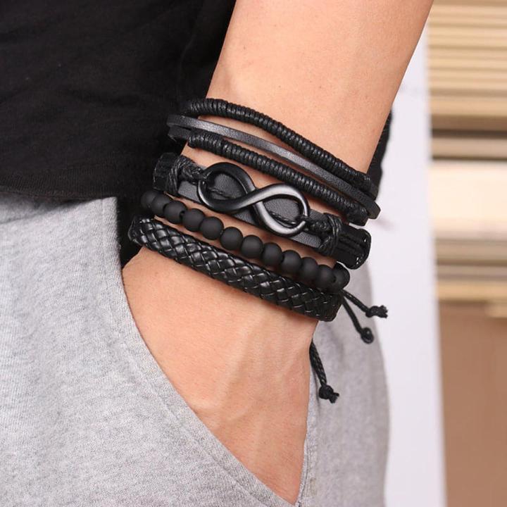 4-piece set Believe combination men's jewelry bracelet Wristband