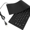 Ultra Slim USB Flexible Foldable Keyboard Portable. 