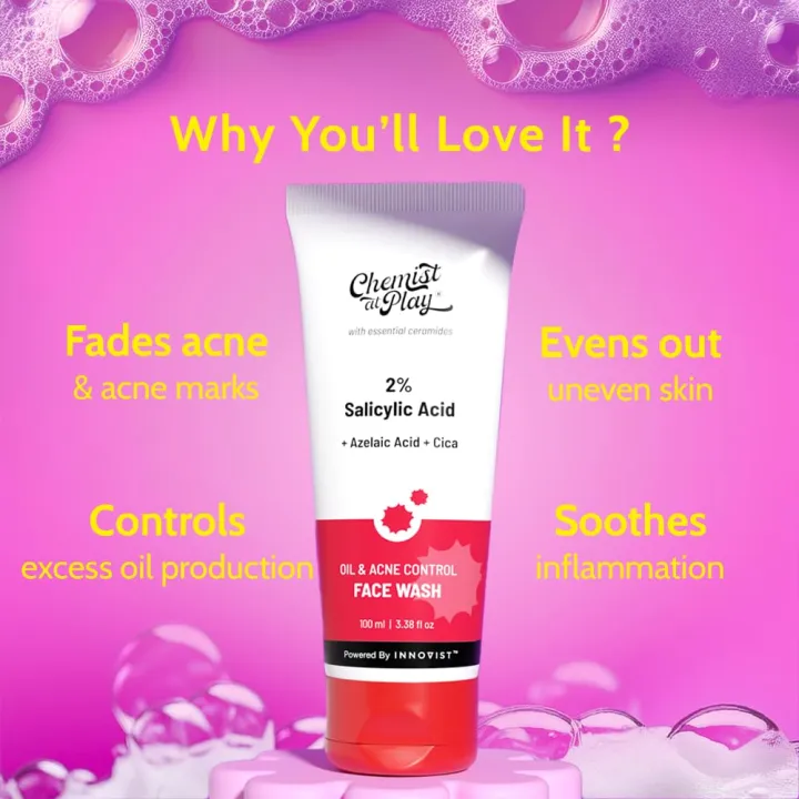 Chemist%20at%20Play%202%25%20Salicylic%20Acid%20Face%20Wash%20For%20Oily%20Skin%20with%20Niacinamide-100%20ml%20(seal%20open%20box)%20-%20Image%202