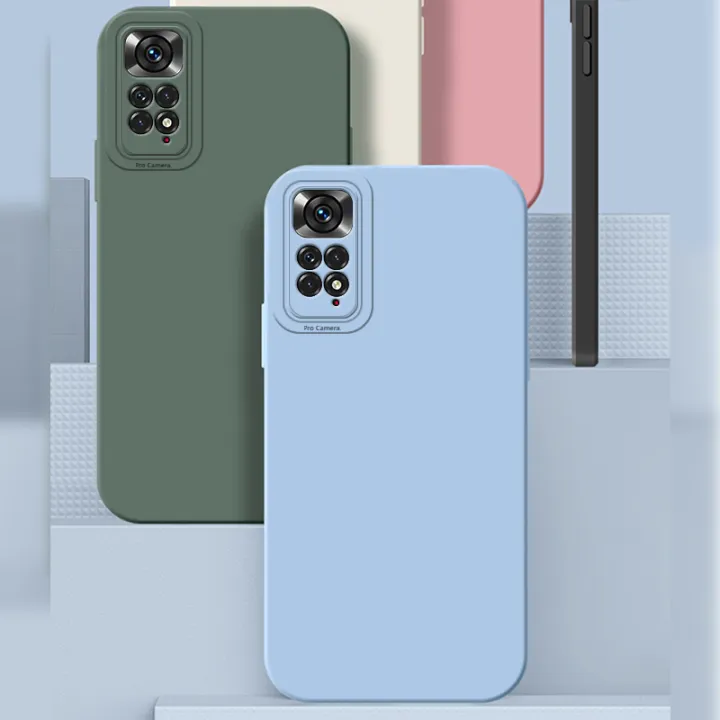 Olige%20Case%20For%20Redmi%20Note%2011%2011s%20Liquid%20Silicone%20Matte%20Shockproof%20Lens%20Protector%20Soft%20Phone%20Case%20Back%20Cover%20-%20Image%202
