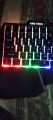 One Hand RGB Gaming Keyboard USB Wired Rainbow Letters Glow Single Hand Mechanical Feeling Keyboard with Wrist Rest Support, Gaming Keyboard Set for Game. 