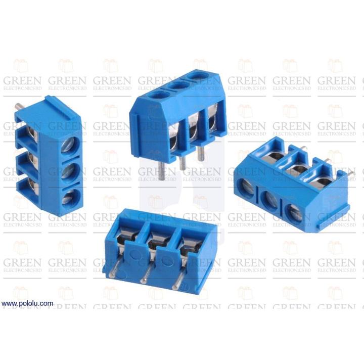 5Pcs 3 Pins Screw Terminal Block | Daraz.com.bd