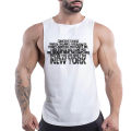 Summer Fashion Street Sleeveless Multi-Color Vest Men'S Casual Letter Print Comfortable Simple Lightweight Top Quick Dry. 