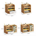 (Ready Stock in Malaysia) Modern Student Desk Storage Shelves Small Bookshelf Economic Simple Shelf. 