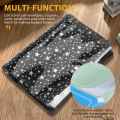11Pcs A6 Budget Binder PVC 6 Ring Refillable Binder Cover with 9 Binder Pockets/1 Binder Card / 1 Label (Black Stars). 