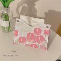 Leather Tulip Drawer Modern Tissue Box Creative Napkin Case Home Decoration Office Desktop Ornaments Simple Tissue Storage. 