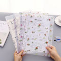 AlineYLingg PVC A4 Binder Pockets Clear Zipper Folders for Notebook Binder Files Reports Binder.