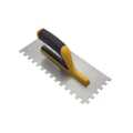 Rectangle Plastering Trowel With TPR+PVC Handle Notched Trowel. 