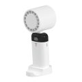 Portable Handheld Rechargeable Battery Powered Fan Mini Clip Fan Hand-free Personal Fan Body Cooling Hands Free Neck Fan. 
