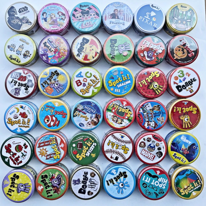 Pokemon Spot It Round Card Metal Box Anime Movie Peripherals Dobble Card  Interactive Game Collection Toy Children Gifts | Daraz.com.bd