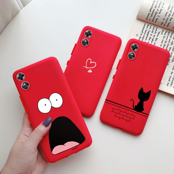 For Oppo A17 Case CPH2477 Cute Cartoon Pattern Cover Soft Phone Case For Oppo A17K OppoA17 A 17 A17 K Back Cover Bumper