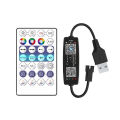 WS2812B Controller Bluetooth Music APP Control for Pixel LED Strip Light SK6812 WS2811 WS2812 Tape Lights USB 5V Remote Control. 