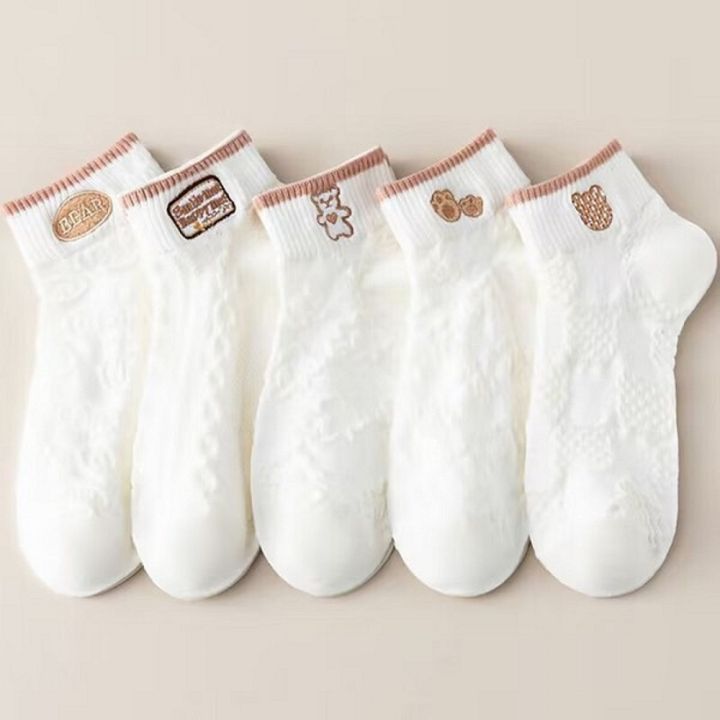 White%20China%20Short%20Socks%20Ankle%20Socks%20For%20Girls/Women%201Pair%20-%20Image%202