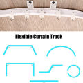 5 Meters Bendable Ceiling Curved Curtain Track Flexible Ceiling Curtain Mount Soft Windows Curved Track for Curtain Rail ANLAN. 