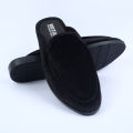 MARVEL FASHIONS NEW Fashionable Velvet Half Shoe For Men Black. 