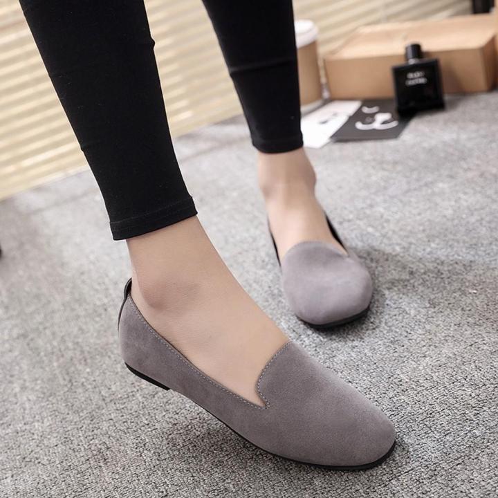 Women%20Ladies%20Slip%20On%20Flat%20Round%20Toe%20Shallow%20Shoes%20Sandals%20Casual%20Shoes%20-%20Image%204
