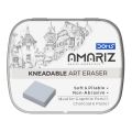 Doms Artist Essentials Amriz Kneadable Art Eraser | Ideal For Graphite Pencil, Charcoal & Pastel | Soft & Pliable | Perfect For Professional & Amateur Artists | Grey,.