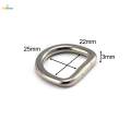 5Pcs D Rings Seamless 304 Stainless Steel Multipurpose D Shaped Rings Half Rings for 25mmx22mm. 