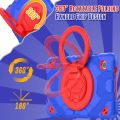 Spider Rotation Handle Silicone Hybrid PC Tablet Case For Samsung Galaxy Tab A9.