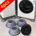 4 pice anti-vibration foot padsing machine rubber mat anti-vibration pad dryer non-slip universal fixed washing machine stand-washing machine cover. 