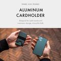 SEMORID New Men Business Credit Card Pop Up Wallet RFID Blocking Slim Minimalist Card Holder (Binding strap + aluminum sheet).