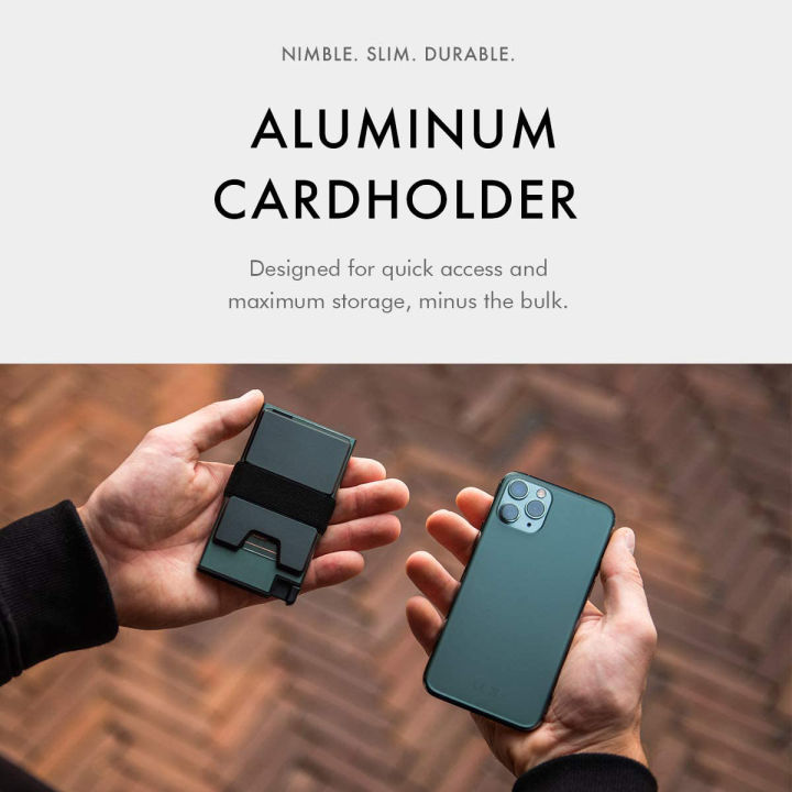 SEMORID%20New%20Men%20Business%20Credit%20Card%20Pop%20Up%20Wallet%20RFID%20Blocking%20Slim%20Minimalist%20Card%20Holder%20(Binding%20strap%20+%20aluminum%20sheet)%20-%20Image%203
