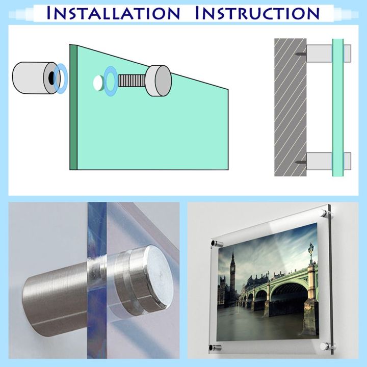 4/6/10Pcs%20Durable%20Stainless%20Steel%20Spacer%20Holder%20Glass%20Fasteners%20Billboard%20Fixing%20Screws%20Advertisement%20Standoffs%20Pin%20Advertising%20Board%20Fixed%20Nails%20-%20Image%204