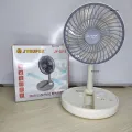 Jy Super JY-2215 Professional Rechargeable Portable Mini Folding Table Fan Strong Wind - AC/DC.