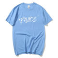 Twice Kpop T-shirt Cool New Album Letter PRINT Summer Men/Women Streetwear Twice Casual Tshirt Tee. 