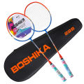 【Boshika】 Badminton racket sporting goods set is a dropshipping one-piece badminton racket for training and practice. 