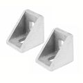 JDXHLAU 40Pcs 2020 Corner Fitting Angle Aluminum 20 X 20 L Connector Bracket Fastener Match Use 2020 Industrial Aluminum Profile.