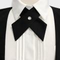 Crisscross bow tie fashionsolid color detachable collar jk Apparel Accessories. 