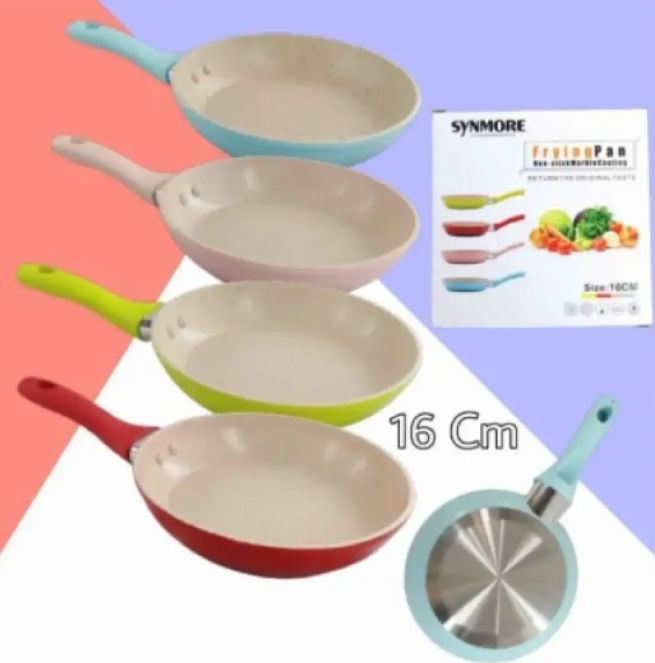 JEETEE 16CM Mini Frying Pan Non Stick Egg Frying Pan Suitable For Induction & Gas Stove